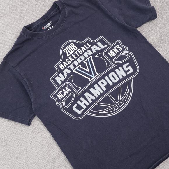 Villanova 2018 NCAA Basketball Championship Small Blue Short Sleeve T-Shirt - Picture 7 of 9
